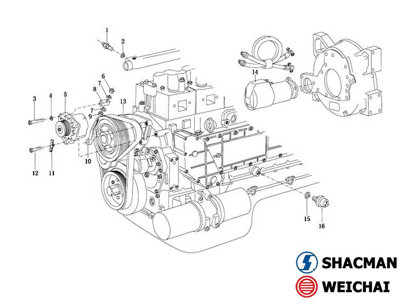 GENERATOR, WD615 WEICHAI CATALOGUE