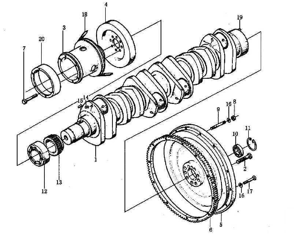 CRANKSHAFT & FLYWHEEL, WD615, SINOTRUK HOWO SPARE PARTS CATALOG