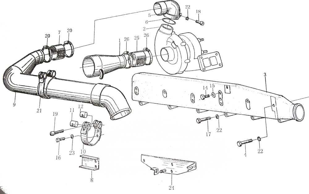 AIR INLET PIPE, WD615, SINOTRUK HOWO SPARE PARTS CATALOG