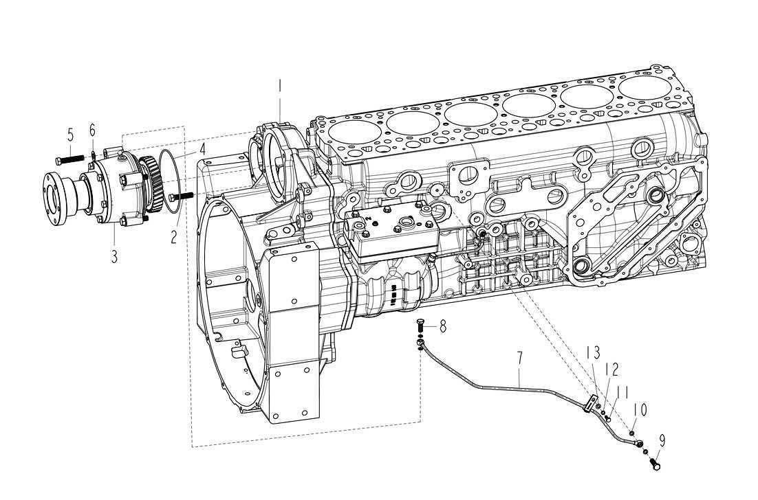 PTO, SINOTRUK D12 EURO-III ENGINE PARTS CATALOG