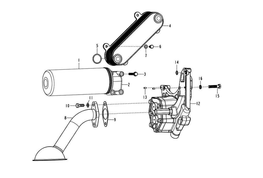 OIL PUMP & FILTER, SINOTRUK D12 EURO-III ENGINE PARTS CATALOG
