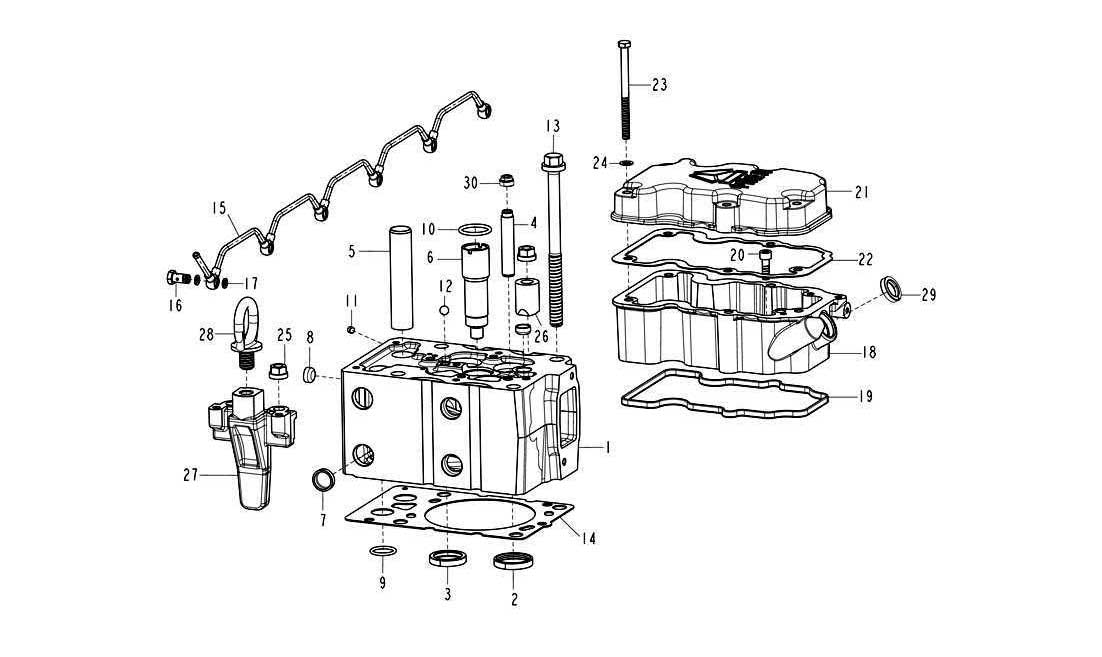 CYLINDER HEAD, SINOTRUK D12 EURO-III ENGINE PARTS CATALOG