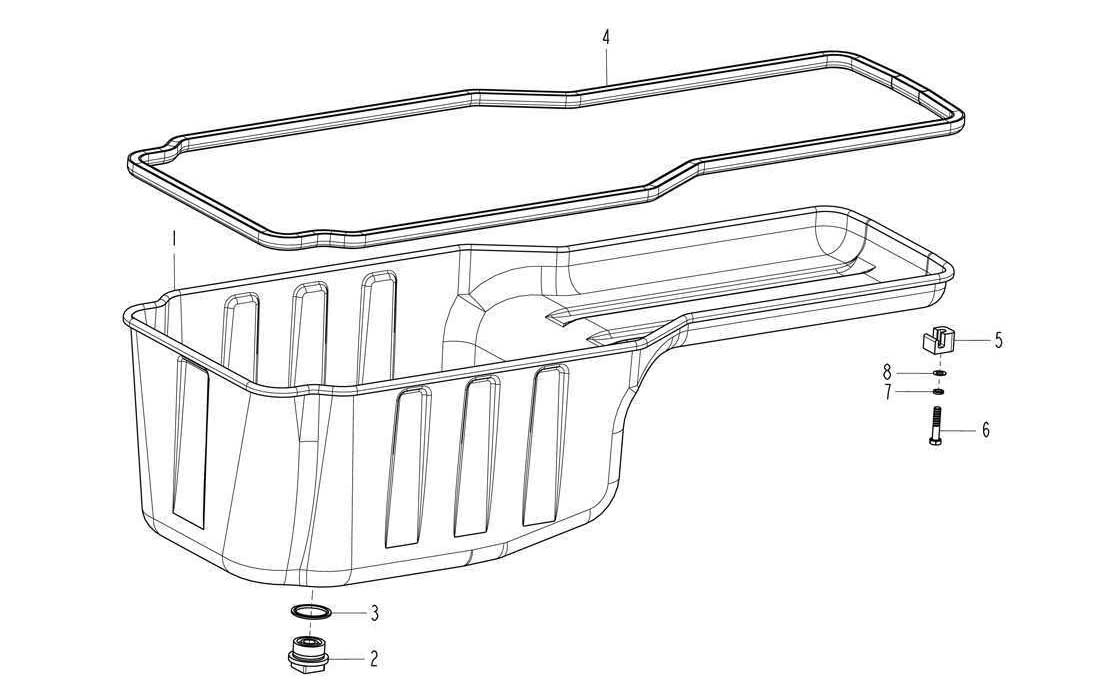 OIL PAN, SINOTRUK D12 EURO-III ENGINE PARTS CATALOG
