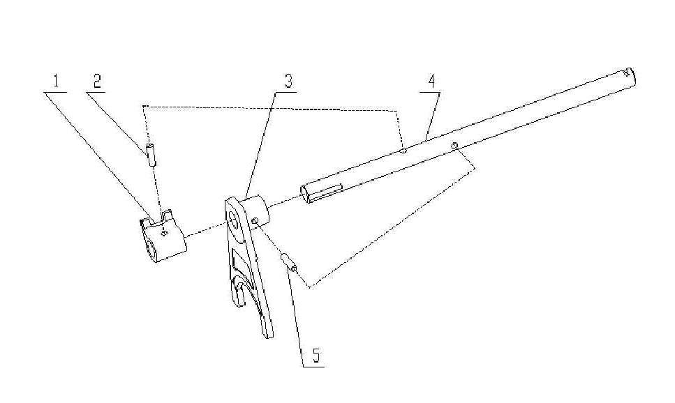 THIRD & FORTH GEAR SELECTOR ROD, HOWO HW20716 PARTS CATALOG