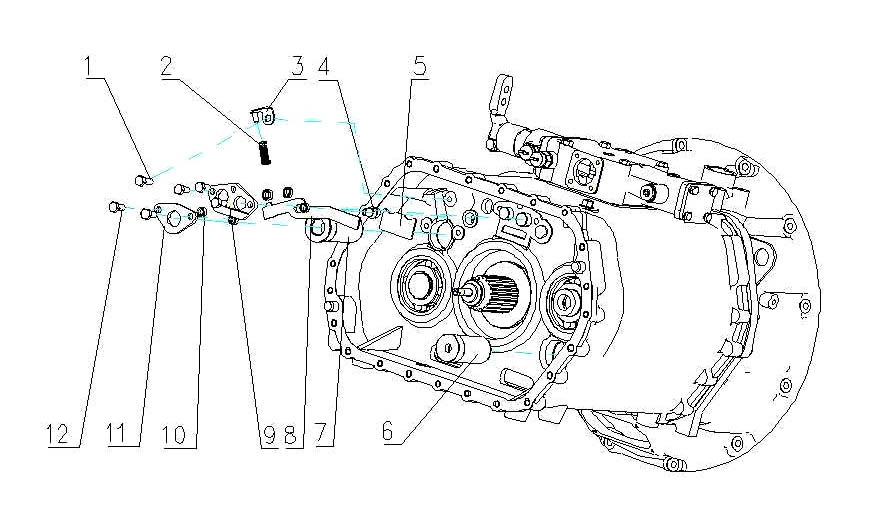 TRANSMISSION 1, SINOTRUK HW20716 PARTS CATALOG