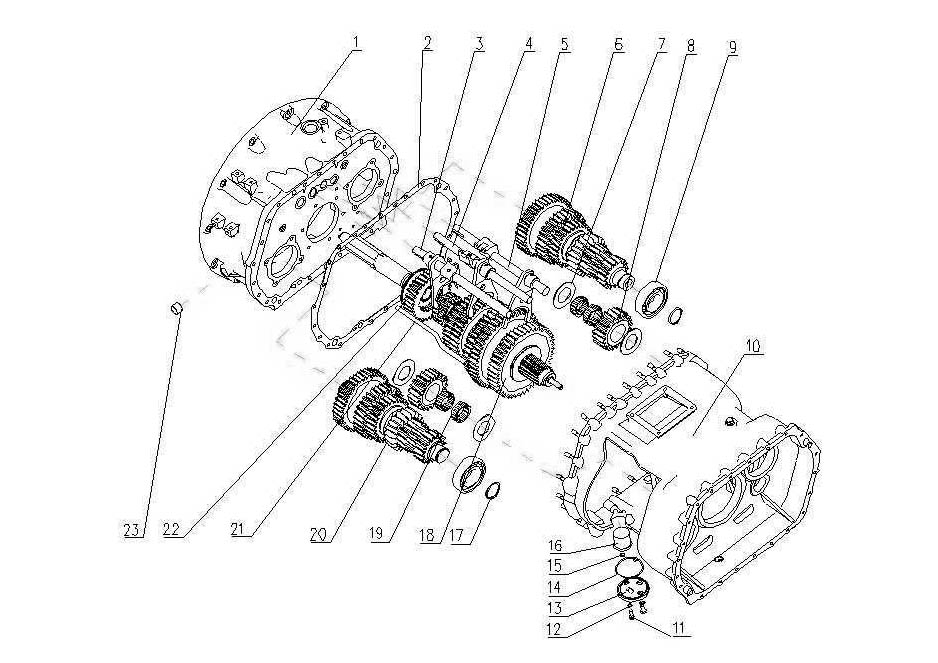TRANSMISSION ASSY FIVE, HW19710