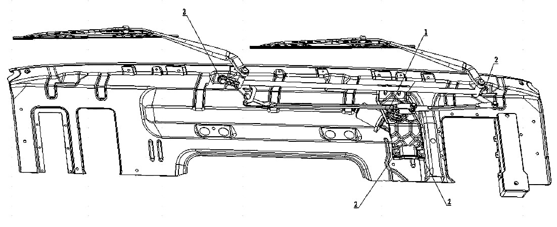 WIPER, HOWO A7 CAB