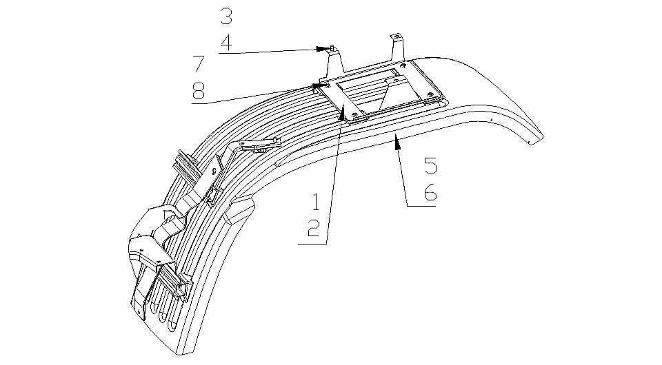 MUDGUARD, HOWO A7 CAB