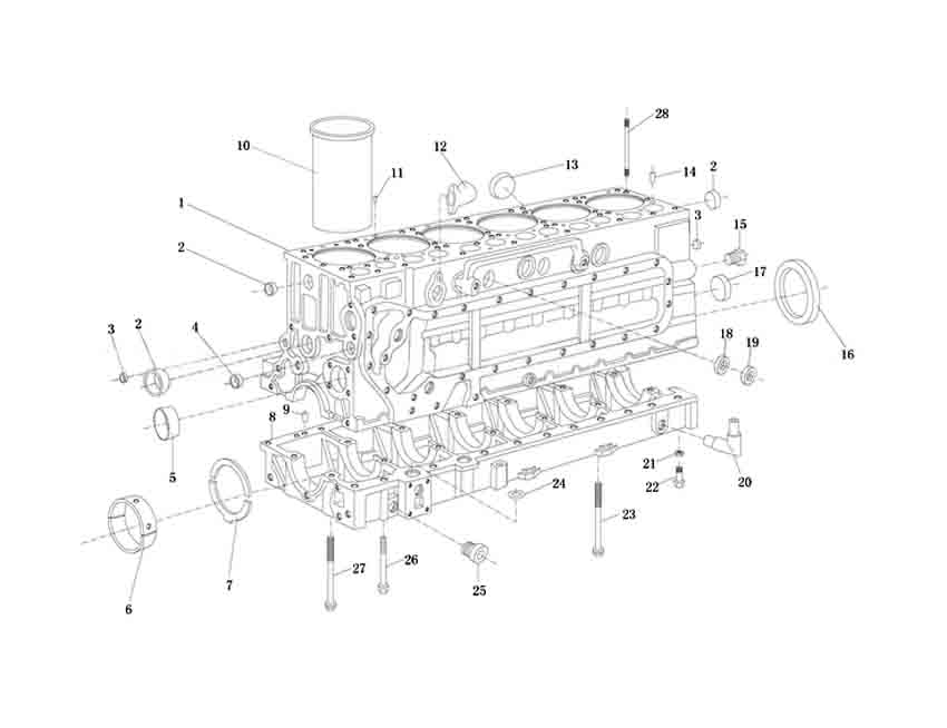 CYLINDER BODY 1#, SHACMAN PARTS