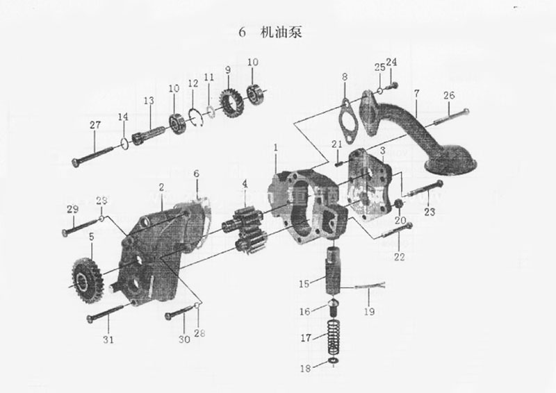 OIL PUMP, HOWO NATURAL GAS ENGINE CATALOG