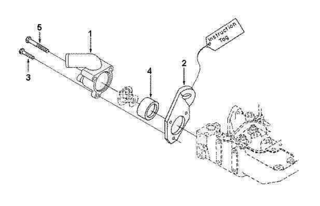 HOUSING, THERMOSTAT, DONGFENG CUMMINS PARTS CATALOGS