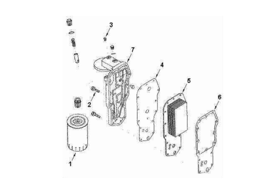 ENGINE OIL COOLER, DONGFENG CUMMINS PARTS CATALOGS
