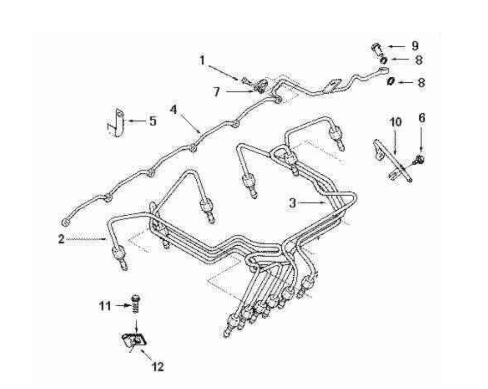 FUEL PLUMBING, DONGFENG CUMMINS PARTS CATALOGS