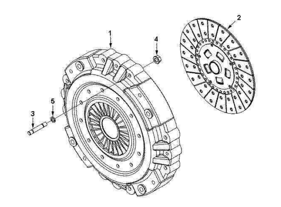 REAR CLUTCH, DONGFENG CUMMINS PARTS CATALOGS