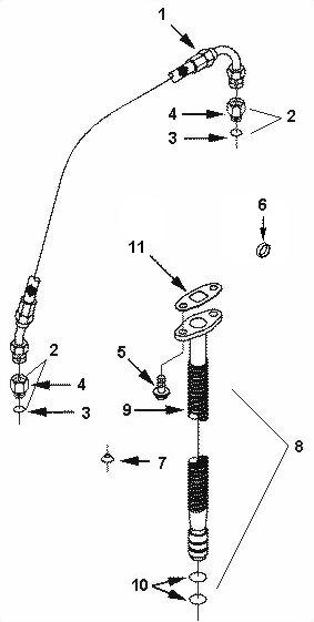 PLUMBING,TURBOCHARGER, DONGFENG TRUCK PARTS 