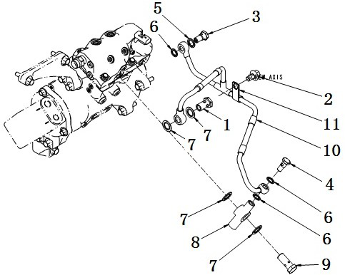 FD 2701 FUEL RETURN LINE, DONGFENG TRUCK PARTS