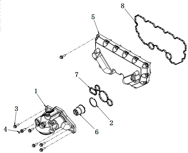 LC 2785, OIL COOLER, DONGFENG PARTS CATALOGS