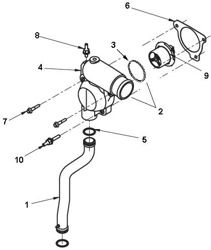 TH 2771, THERMOSTAT SEAT, DONGFENG TRUCK PARTS 