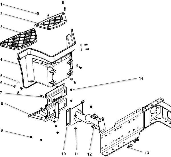 LEFT & RIGHT SIDE CABIN STEP, SHACMAN PARTS CATALOGS