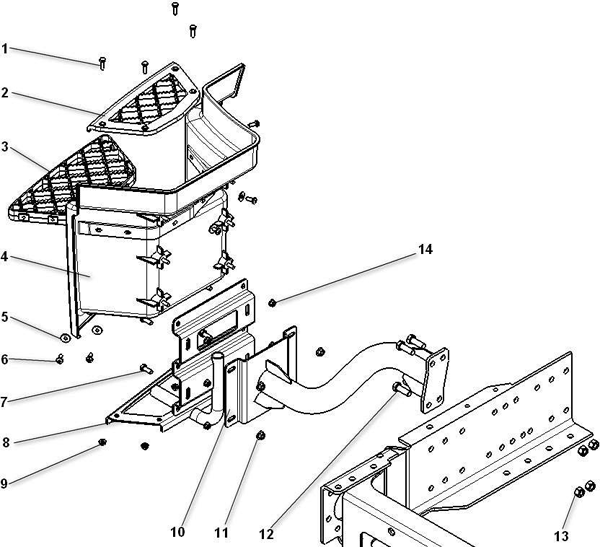 LEFT & RIGHT SIDE CABIN STEP, SHACMAN PARTS CATALOGS