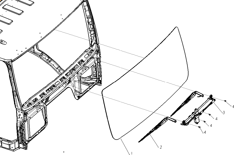WINDSHIELD WIPER & WATER CONTAINER, SHACMAN PARTS CATALOGS