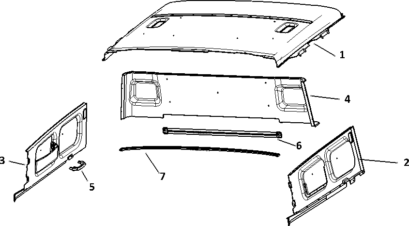 ROOF LINING, SHACMAN TRUCK PARTS CATALOGS