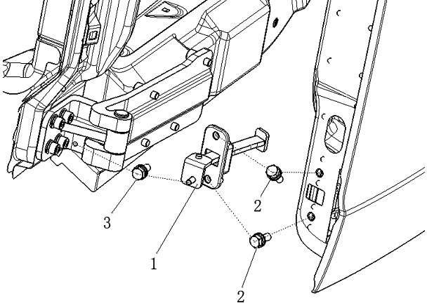 LEFT & RIGHT DOOR STOPPER LIMIT, SHACMAN PARTS CATALOGS