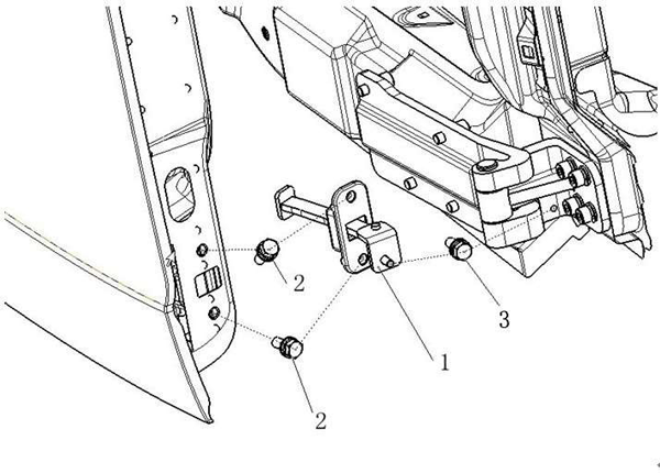 LEFT & RIGHT DOOR STOPPER LIMIT, SHACMAN PARTS CATALOGS