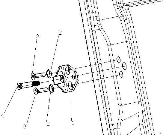 LEFT & RIGHT DOOR BOLT, SHACMAN TRUCK PARTS CATALOGS