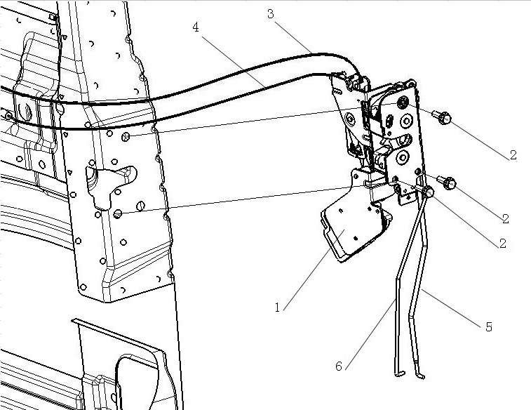 LEFT & RIGHT DOOR LOCK BODY, SHACMAN TRUCK PARTS CATAGLOGS