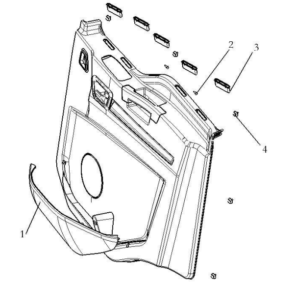 LEFT & RIGHT DOOR INNER GUARD, SHACMAN PARTS CATALOGS