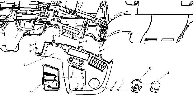 DEPUTY PANEL, SHACMAN TRUCK CABIN PARTS CATALOGS