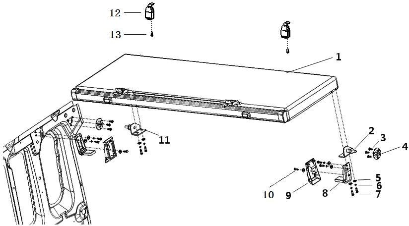 UPPER & LOWER BERTH, SHACMAN TRUCK CABIN PARTS CATALOGS