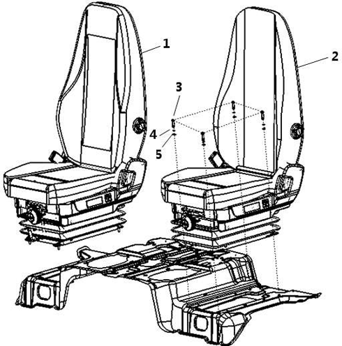 SEATS & BELTS, SHACMAN TRUCK PARTS CATALOGS