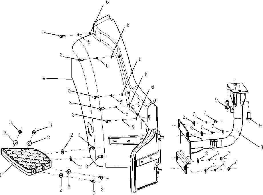 CABIN STEP, SHACMAN TRUCK CABIN PARTS CATALOGS