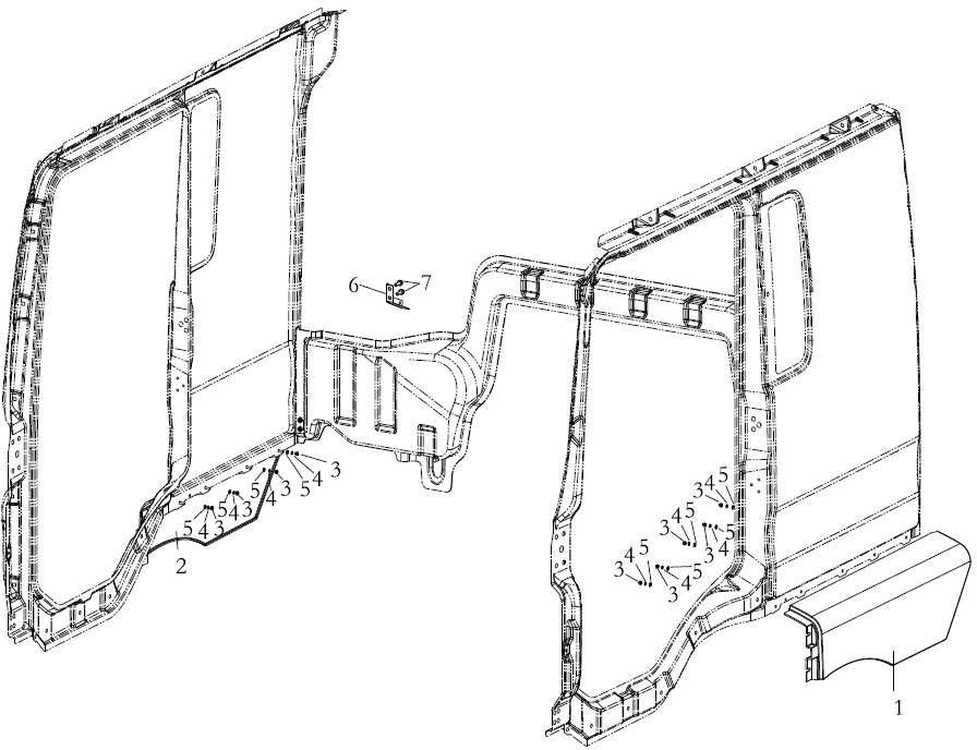 CABIN FENDER, SHACMAN TRUCK PARTS CATALOGS