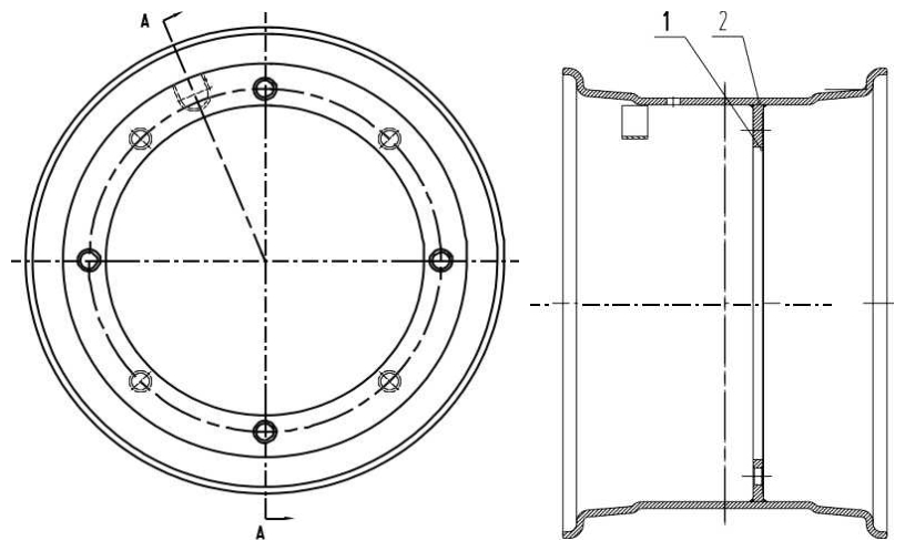 41C1081 000, RIM AS, LIUGONG PARTS CATALOGUES