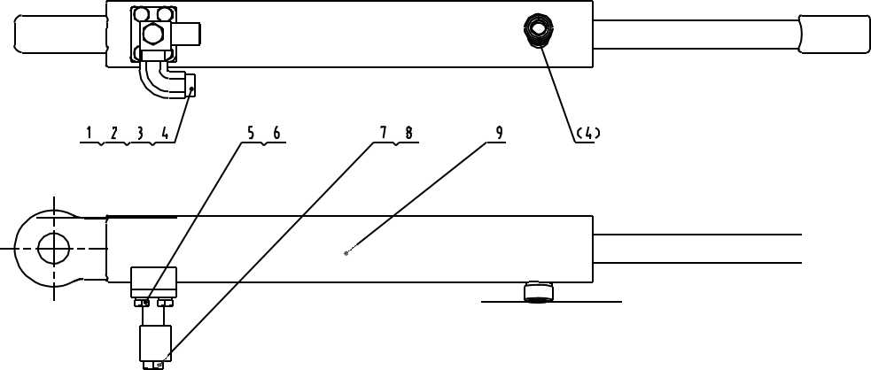 10C0650 000, STEERING CYLINDER-RH AS, LIUGONG PARTS CATALOGUES