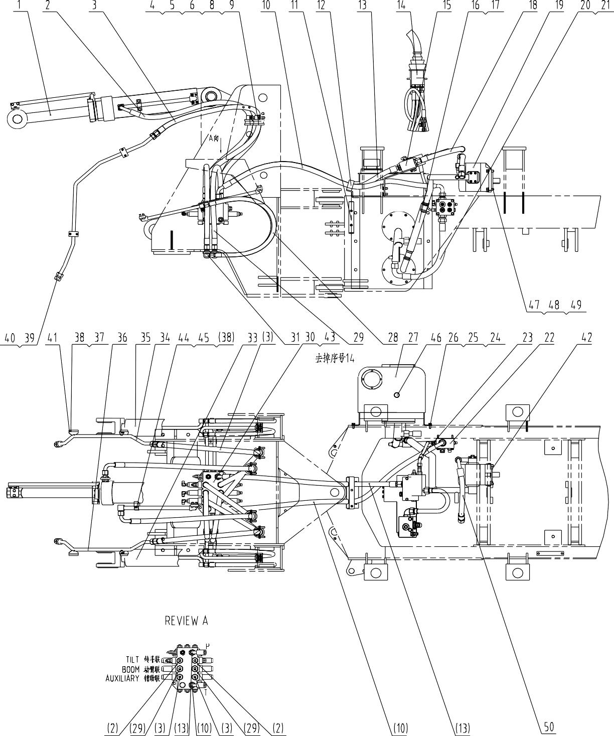 11E0371 009, HYDRAULIC SYSTEM, LIUGONG PARTS CATLOGUES