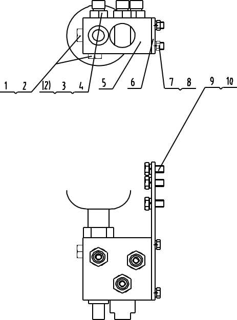 12C1254 001, PILOT OIL SUPPLY VALVE AS, LIUGONG PARTS CATALOGUES