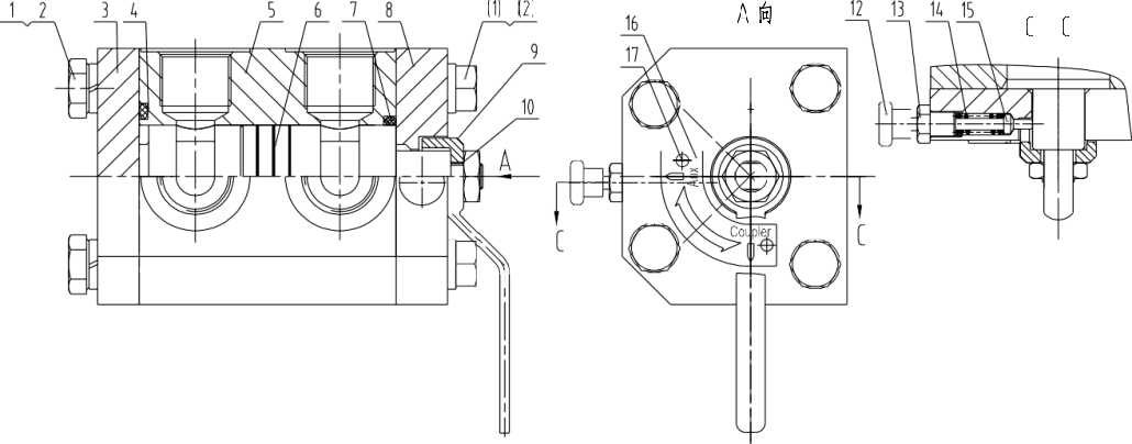 12C0685 010, DIVERTER VALVE, LIUGONG PARTS CATALOGUES