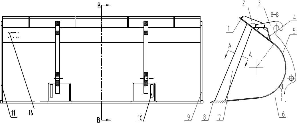 22D0556 002, BUCKET,  LIUGONG PARTS CATALOGUES