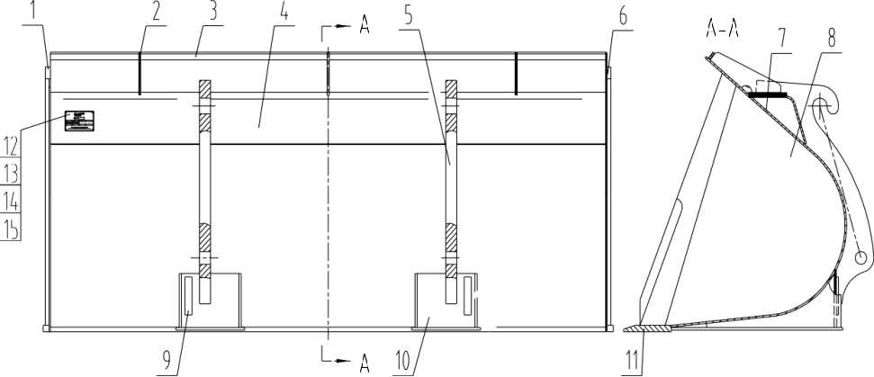 22D0617 001, BUCKET, LIUGONG PARTS CATALOGUES