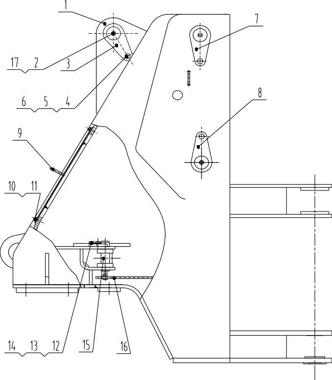 30E0379 001, FRONT FRAME AS, LIUGONG PARTS CATALOGUES