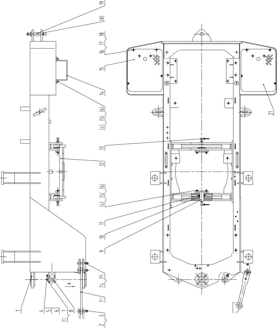 30E0389 003 , REAR FRAME, LIUGONG PARTS CATALOGUES