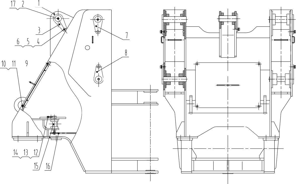 30E0468 001, FRONT FRAME AS, LIUGONG PARTS CATALOGUES