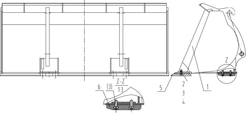 43C0964 002, BUCKET, LIUGONG PARTS CATALOGUES