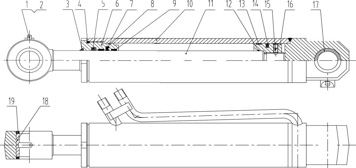 10K0020 000, BUCKET CYLINDER, LIUGONG PARTS CATALOGUES