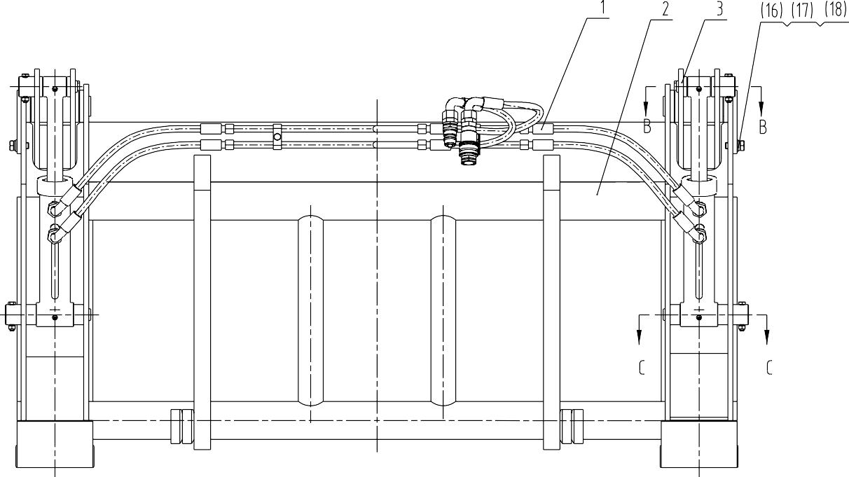 43C1751 001, LOGGING FORK CLAMP, LIUGONG PARTS CATALOGUES