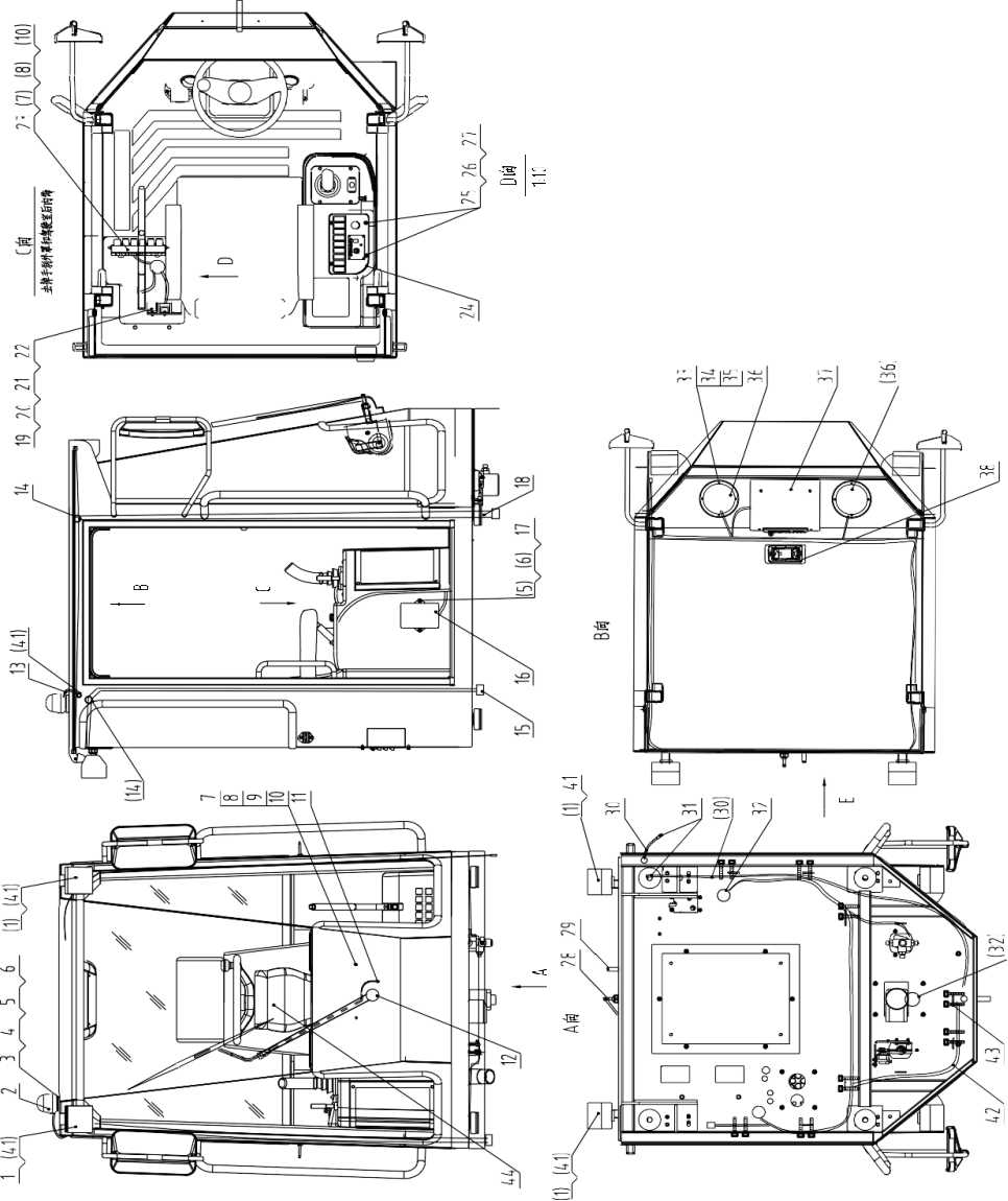 46C1577 00,CAB WIRING AS, LIUGONG PARTS CATALOGUES